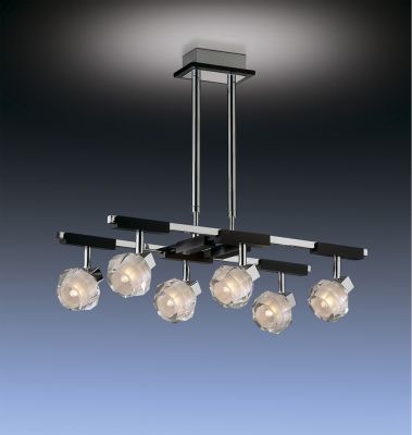 1245/6C ODL10 660 хром Люстра потолочная  G9 6*40W 220V VALENSA